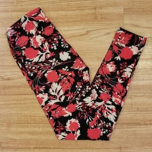 Lularoe OS floral leggings